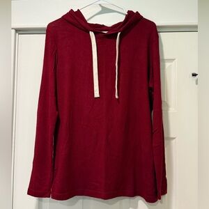 Zyia Claret Boyfriend Hoodie Garnet